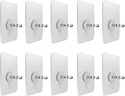 VRDH (PACK OF 10)Multipurpose use bathroom and kitchen storage hook 1X40 Hook 1(Pack of 1)