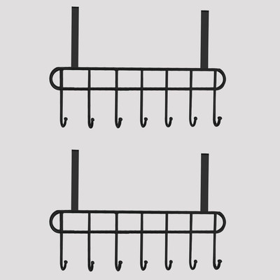 STEFFAN Over The Door Hook Hanger,Hanging Hook 7(Pack of 2)
