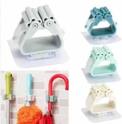 VRDH Multicolor Plastic Broom Holder(6 Holders)