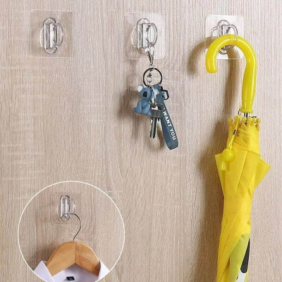 SIDDIVINAYAK CREATION Ring Hook Multi-Functional Adhesive Hook Sticker Wall (PACK OF 20) Hook 1(Pack of 1)