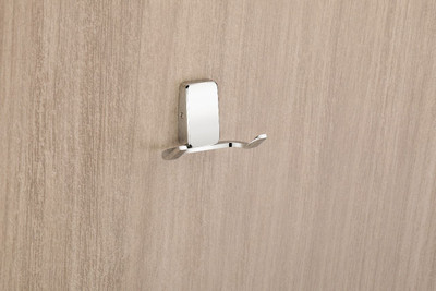 AGMECO Robe Hook Stylish & Durable Bathroom Hanger ( Fortte Silver) Hook 2(Pack of 1)
