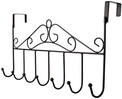 Wishbone 7 HOOKS HANGER The Door Hanger Rack | 7 Hooks Decorative Organizer Hook Hook 1(Pack of 1)