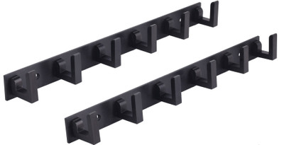 APERSON Premium Stainless Steel BLACK 6 Pins Cloth Hanger Cloth Hanger (Pack of 2) Hook Rail 6(Pack of 2)