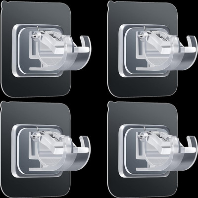 QARB Glossy Shower Rod Hook(White)