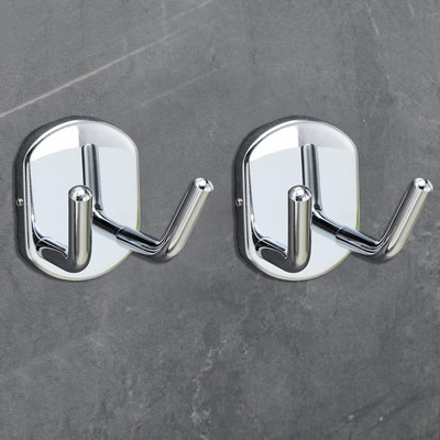 FORTUNE Bath Towel Hook, Robe Hook, Towel Hanger, Holder Bathroom & Bedroom Accessories Hook 2(Pack of 2)
