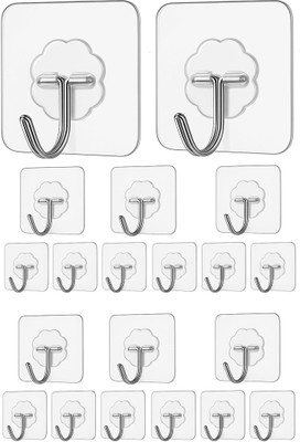 TREXO NESTORA Adhesive Wall Hook Hook 1(Pack of 20)