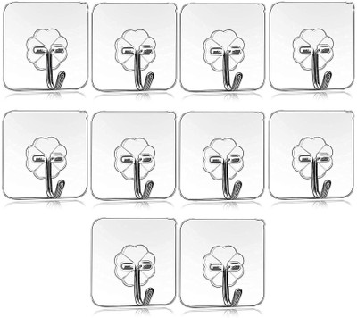 VRDH (Pack of 10) New ABS Hook Towel Hanger for Kitchen/Bathroom/Utensil PINX20.289 Hook 10(Pack of 1)