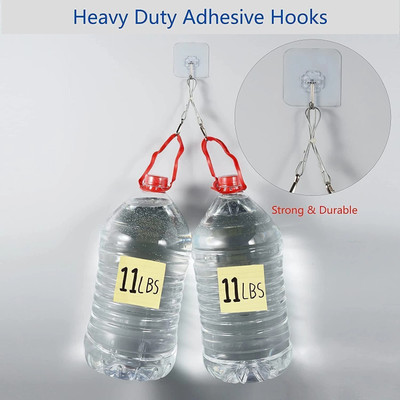 SJK (Pack of 10) New ABS Hook Towel Hanger for Kitchen/Bathroom/Utensil PINX20.558 Hook 10(Pack of 1)