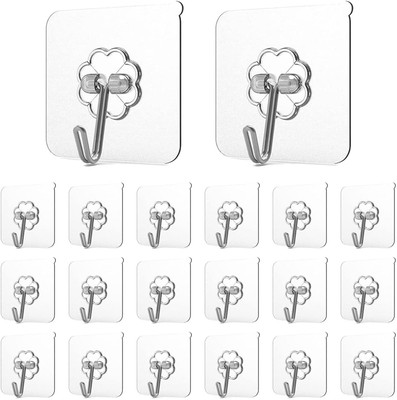 Highlark Nail Free Wall Adhesive Non-Trace No Drilling Hook Hook 10(Pack of 10)