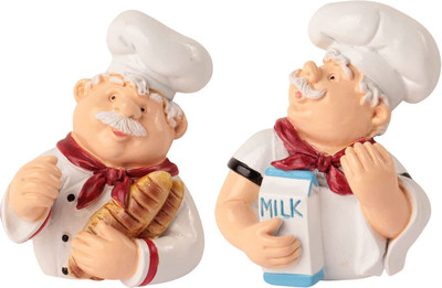 LeZoir 2Pc Cute Cook Chef Design Power Plug Socket Holder Hook 2(Pack of 2)