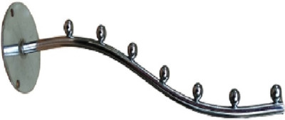 Q1 Beads 7 Ball pin Wall Drope Hanger for clothes Hook Rail 7(Pack of 2)