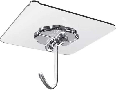 KTWO Everest KTWO Everest Wall Hooks Without Drill Set of 2,Adhesive Wall Hooks (Flower) Hook 10(Pack of 1)