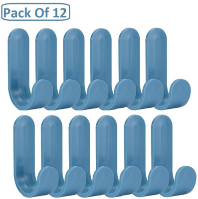 Satpurush Wall Hooks for Hanging Hooks Adhesive for Hanging Keys Coats Bags Ceiling Hook Hook 12(Pack of 1)