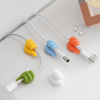 Coinfinitive Multipurpose Wall Mounted Silicone Thumb Hooks for Hanging Stick-on for Wall Hook 5(Pack of 5)