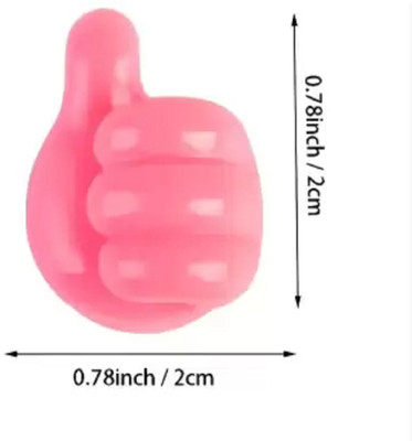 QinPin Silicone Thumb Hooks Self Adhesive for Hanging Frames Clothes (Pack of 5) Hook 1(Pack of 1)