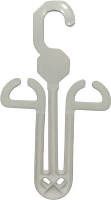 AJ Lite Shoe ,Slipper Stand Hanger U- Shape Milky White Clothes Hanger Hook 25(Pack of 25)