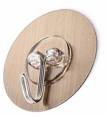 SELIFYMART Self Adhesive Strong Sticky Wall Hooks for Hanging Kitchen, Bathroom Accessories Hook 10(Pack of 10)