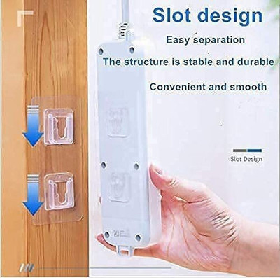SJK (Pack of 10) Self-Adhesive Male Female Hook 1069 Hook 10(Pack of 1)