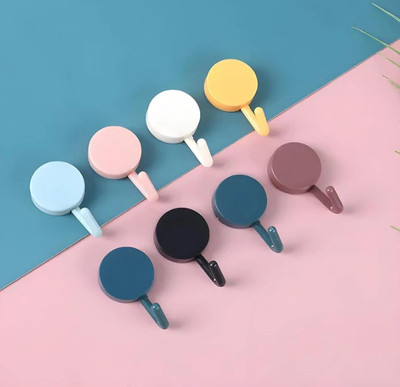 Prime Decor Multicolor Round Wall Hook Hook 10(Pack of 10)