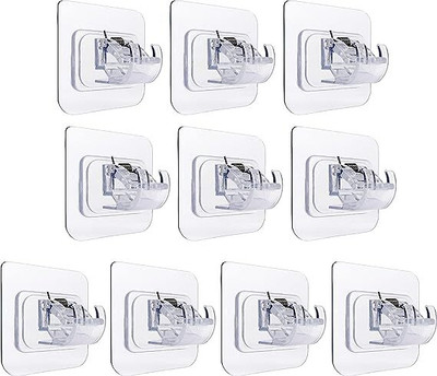Mirramor White Curtain Hooks(Pack of 10)