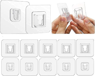 SJK (Pack of 30) Self-Adhesive WALL MOUNTED Male Female Hook 1.405 Hook 1(Pack of 30)