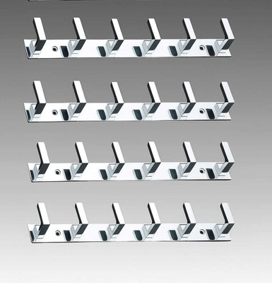 Hexa 6 Prongs L Hook Rail (Pack of 4) for Hanging Cloths/bags/keys/towels Hanger Hook Rail 6(Pack of 4)