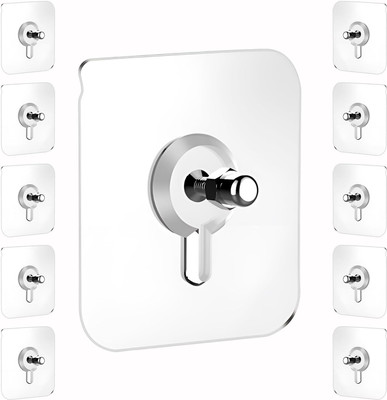 SJK (PACK OF 10)Multipurpose use bathroom and kitchen storage hook Hook 10(Pack of 1)