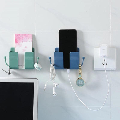 Upkaranwale Mobile Holder Storage Case Stand with Hole for Phone Charging 2 Pcs Multicolor Hook 2(Pack of 2)