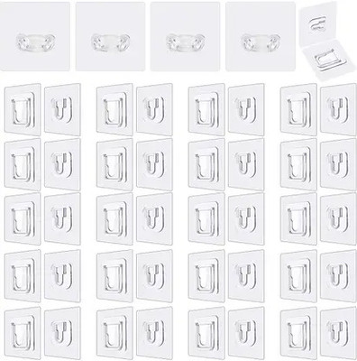 ZENOVIA Male Female Plastic Hook – Durable Interlocking Design for Secure Hanging Hook 20(Pack of 20)