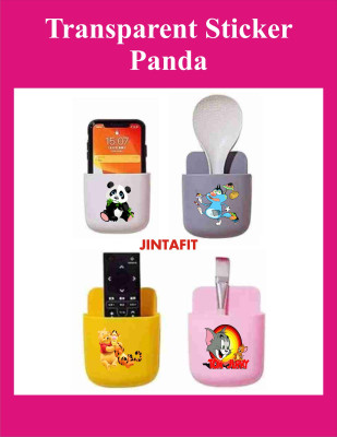 JintaFit rack@panda0.2 Plastic Wall Shelf(Number of Shelves - 4, Multicolor)