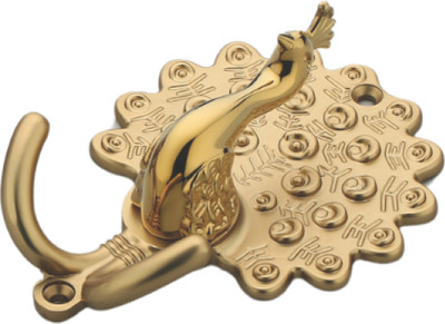 fittingo Sarang Wall Hook For key Hanger -PVD Gold Hook 1(Pack of 1)