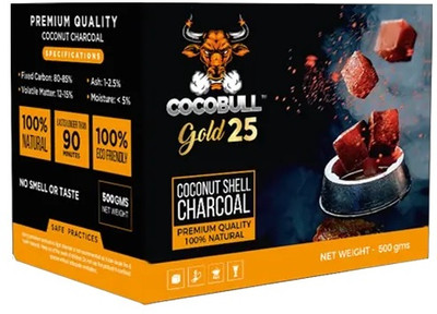 Puff Smart COCOBULL COCONUT COAL 500GM Hookah Charcoals(Pack of 48)