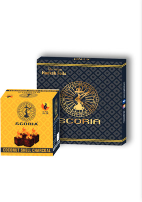 SCORIA Hookah Foil & 250 Gram Coconut Shell -Ready In One Minute- Hookah Charcoals(Pack of 2)
