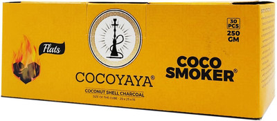 Puff Smart Coco Smoker Flat Coconut Charcoal 250g Hookah Charcoals(Pack of 30)