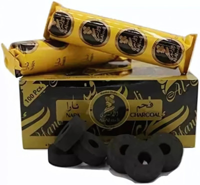 ask vark wala Hookah Charcoals (Pack of 10 Rolls) 100 disc Hookah Charcoals(Pack of 100)
