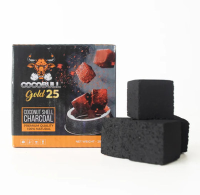 Puff Smart Coconut Shell Charcoal Cocobull Gold 250g Hookah Charcoals(Pack of 1)