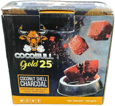 Puff Smart Cocobull Coconut Shell Charcoal - 18pcs - 250 Grams Hookah Charcoals(Pack of 18)