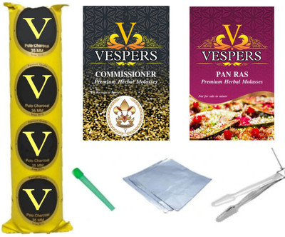 Vespers Hole charcoal 10 coil Hookah Charcoals(Pack of 6)