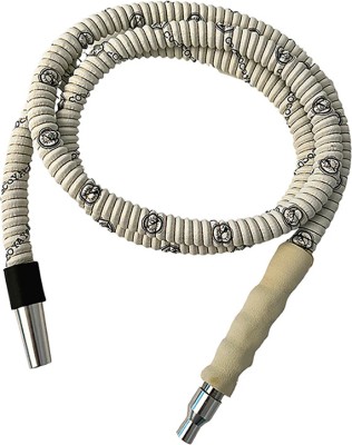 Puff Smart Rubber White Hookah Hose 1 m(Pack of 1)