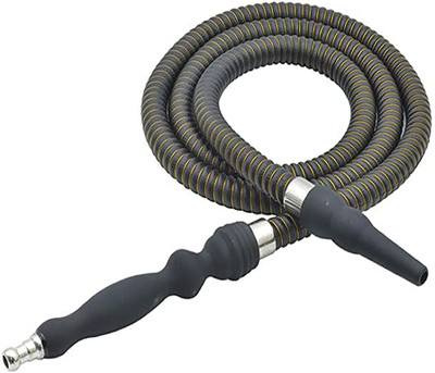 Puff Smart Rubber Black Hookah Hose 1 m(Pack of 1)