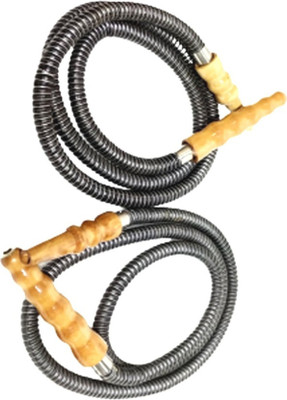 RSS ENTERPRISES Rubber, Leatherette Black Hookah Hose 1.5 m(Pack of 2, Mouth Tip Included)