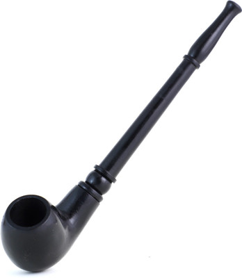 ROYAL SWAG Classic Vintage Tobacco Pipe Smoking Pipe (7 Inch Long) With Removable Pipe Give It The Unique Touch Of Smoke Durable Hard Wood Material Handmade Classic Retro Sailor Pipe Made In India Wooden Inside Fitting Hookah Mouth Tip(Black)