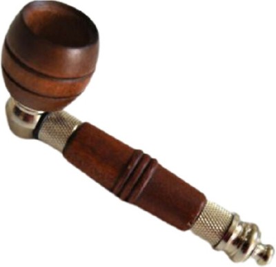 Hippnation Wooden Outside Fitting Hookah Mouth Tip(Brown, Silver)