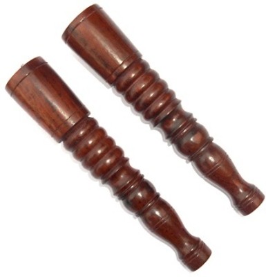 Hookah palace Decorative wooden chillum 5 inch Pack of 2 Wooden Outside Fitting Hookah Mouth Tip(Brown, Pack of 2)