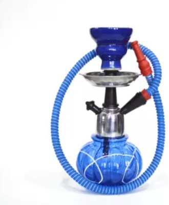 MAHISON LIFESTYLE 7 inch Glass Hookah(Blue)