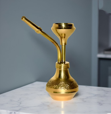 MSA 1 4.5 inch Brass Hookah(Gold)