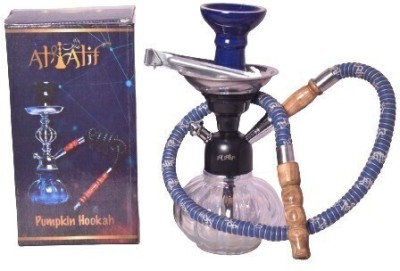 METIER Premium Designer Hookah Hukka 8 inch Glass Hookah(Blue, Black)