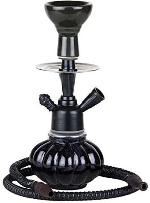 Bezak 11 inch Glass, Stainless Steel Hookah(Black)