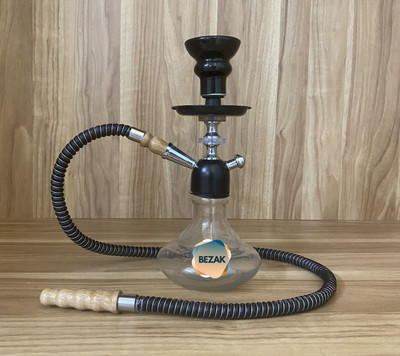 Bezak Kharbuza Shaped Black Hookah Set 12 Inches 12 inch Glass Hookah(Black)