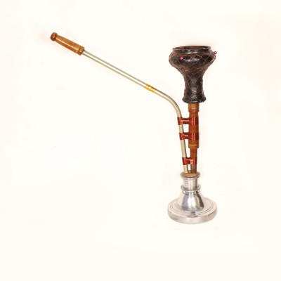 Copper Gold Ross 18 inch Aluminium, Wooden, Copper Hookah(Silver)